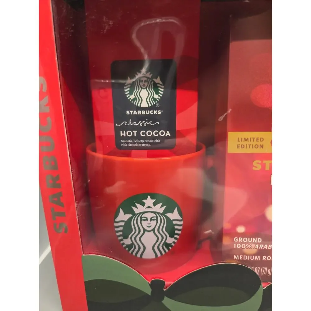 Starbucks Holiday Blend and Classic Hot Cocoa gift set
